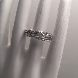 David Yurman X Collection Ring with Diamonds